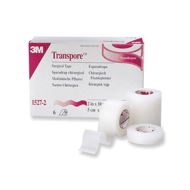 Transpore 5,0cmx9,1m 6/pack
