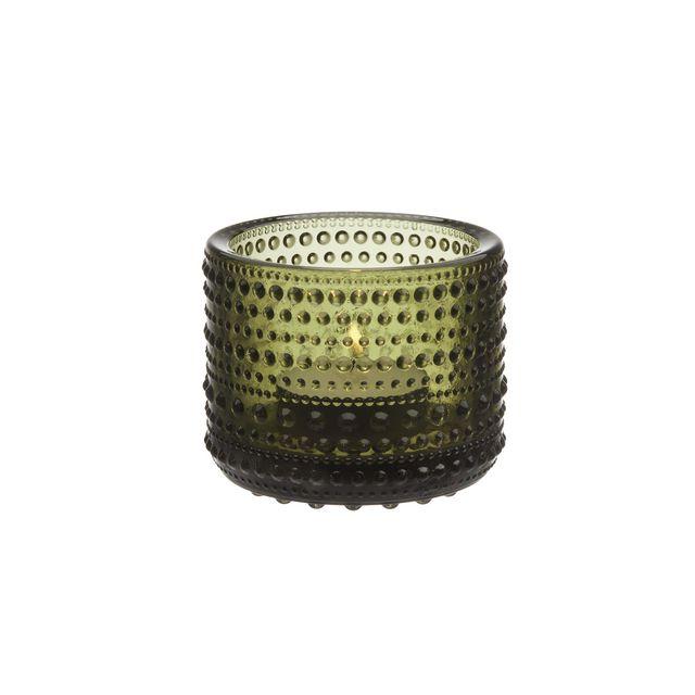 Candle lantern IITTALA Kastehelmi 64mm w.green