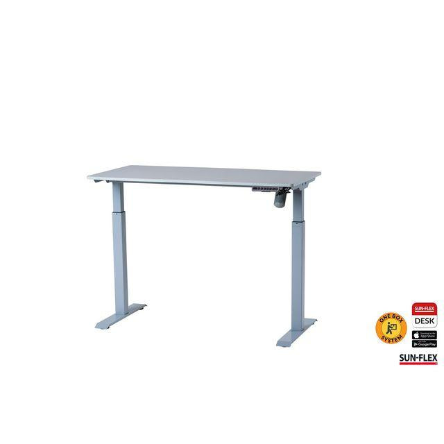 SUN-FLEX height adjustable table 120x60cm grey