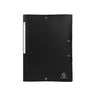 Rubber band folder cardboard u.kl. A4 black