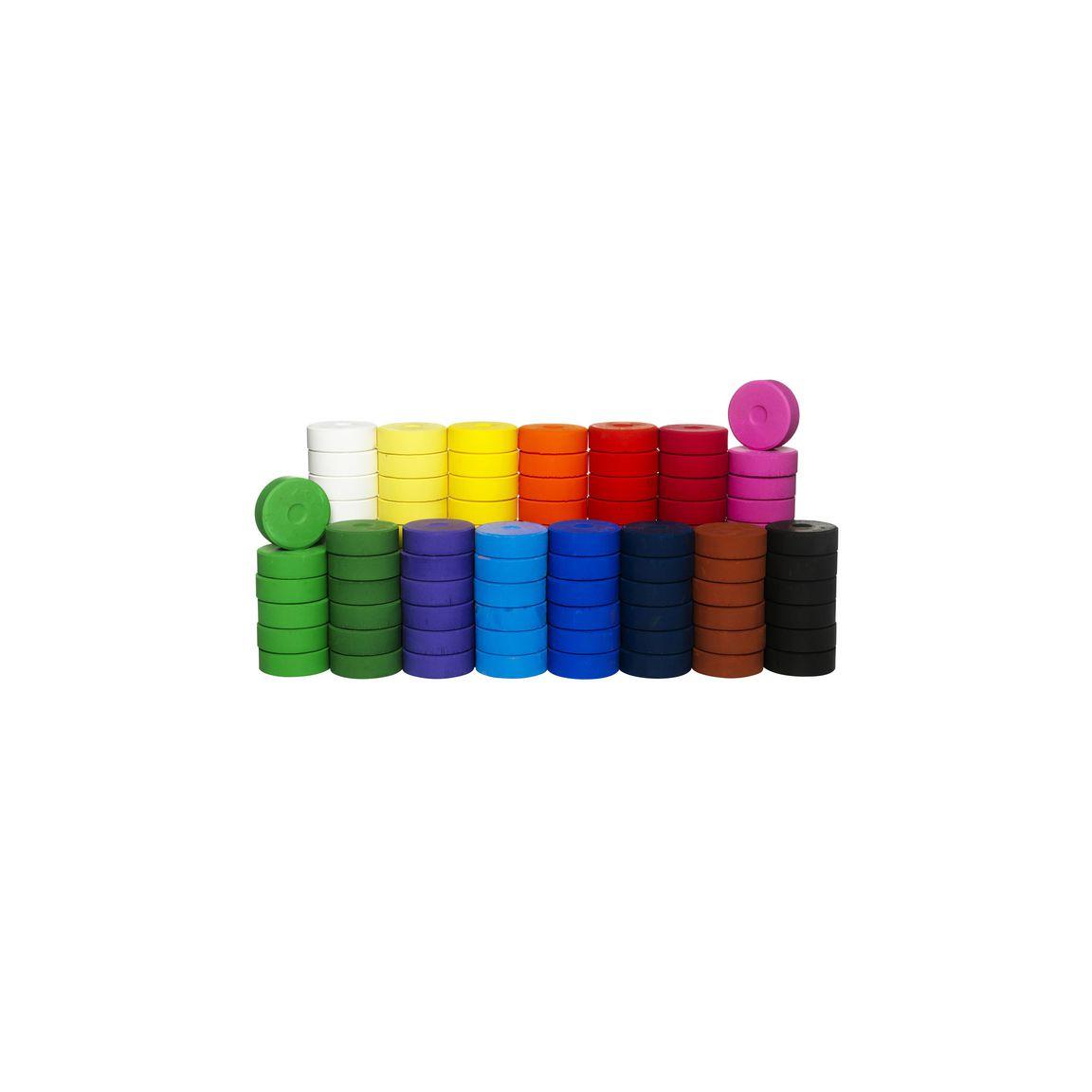 Colour block set 57mm 144/pc