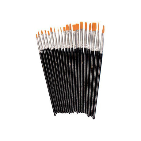Synthetic brush set flat 20/pack