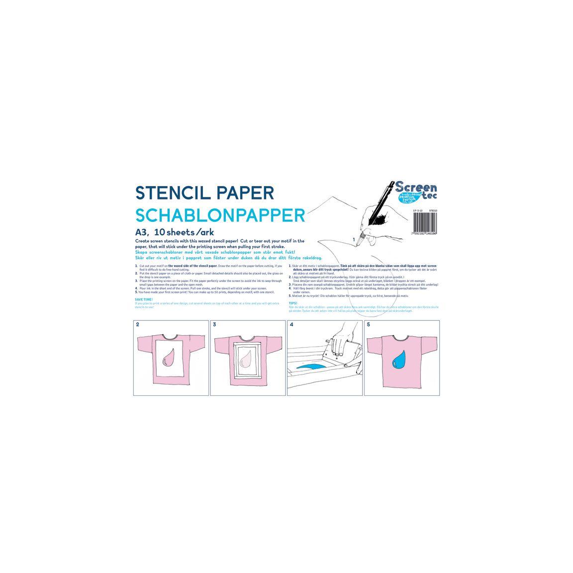 Stencil paper A3 10/pack