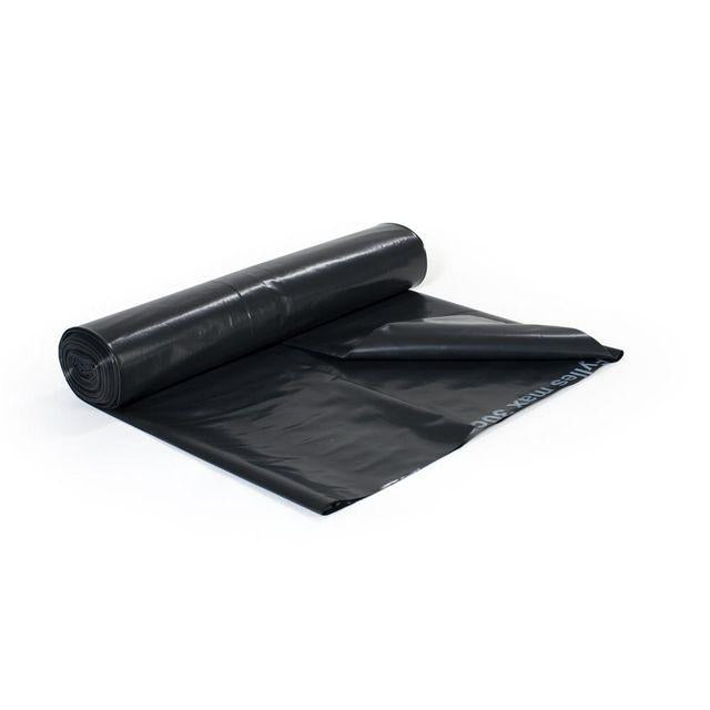 Plastic bag LD 125L print 90my black 10/rl