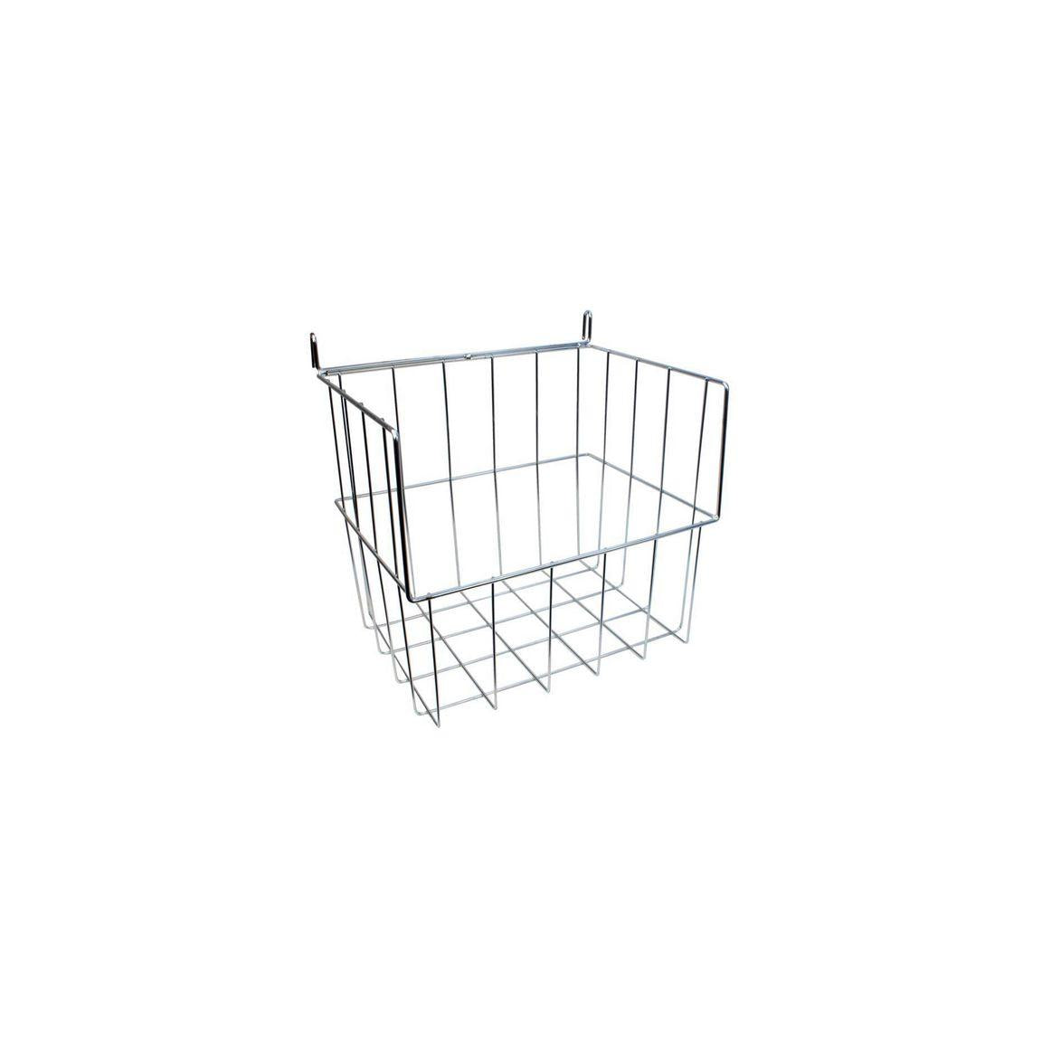 Wire basket XL with hook RAL 9005