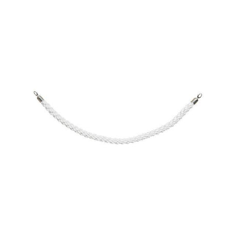 Barrier rope SECURIT white/chrome