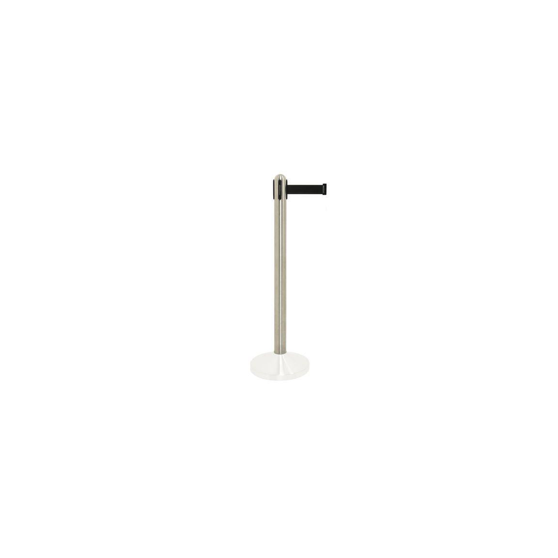 Barrier post+foot SECURIT black extended