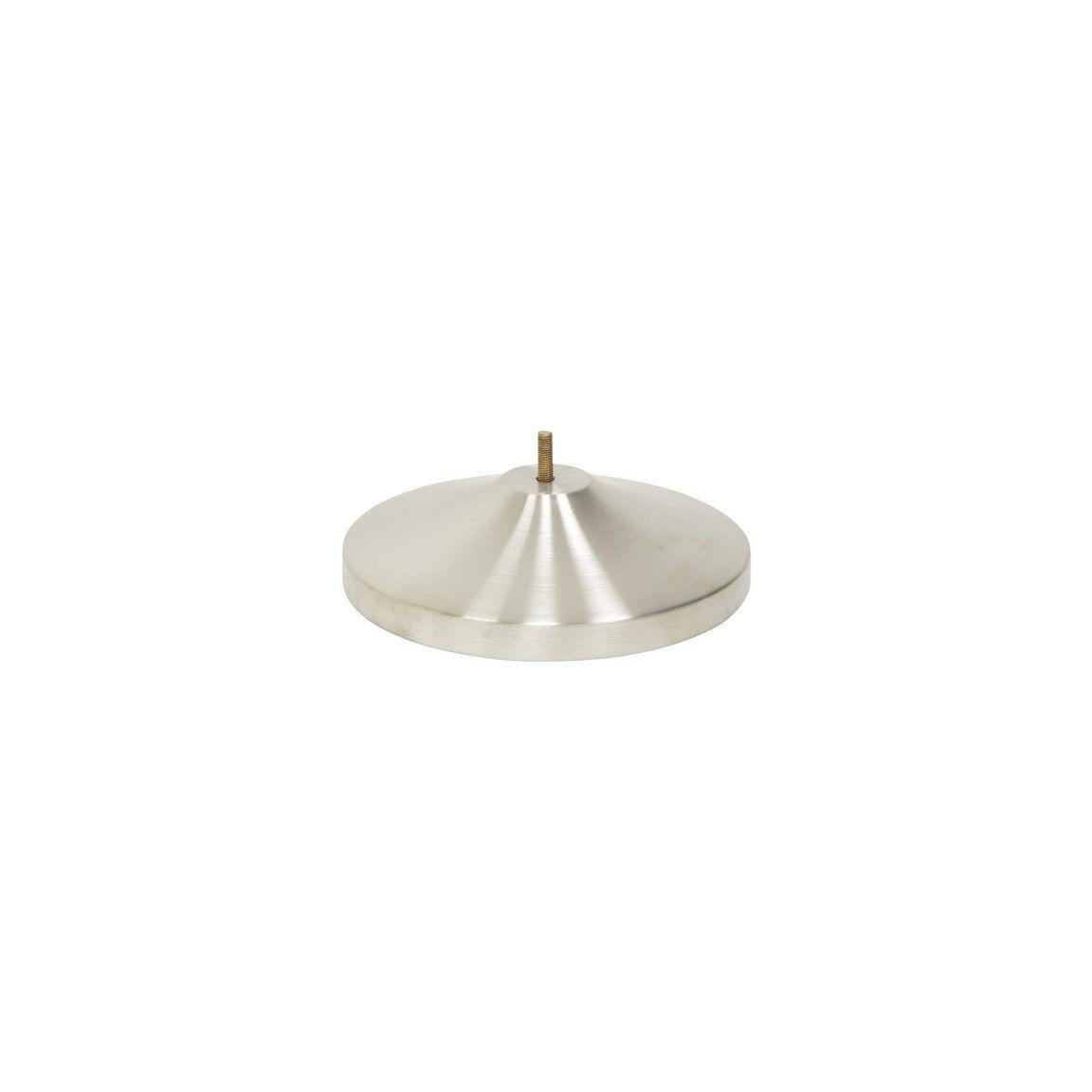 Foot t/barrier post SECURIT brushed steel