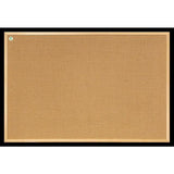 Notice board fabric with wooden frame 90x60cm