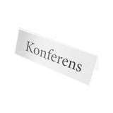 Table sign holder transp 40x150mm
