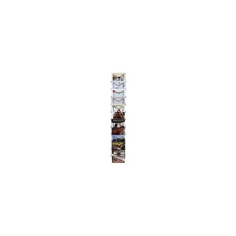 Brochure stand A4 portrait 11-pocket black