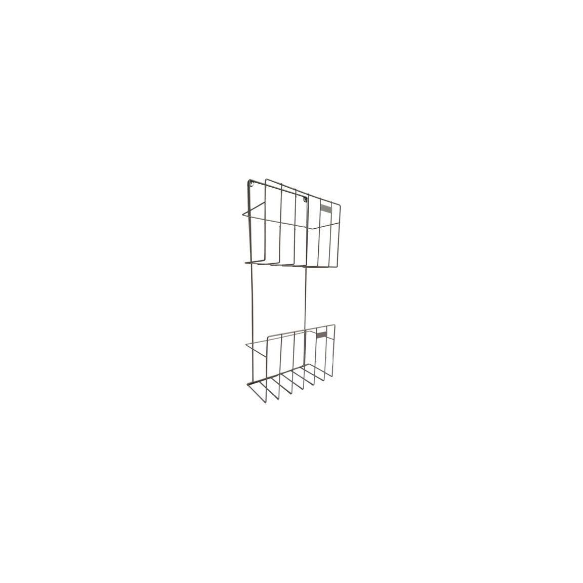 Letter tray wall out/in silver