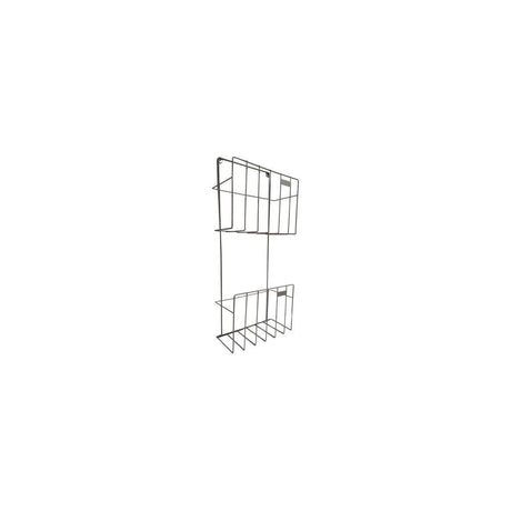 Letter tray wall out/in silver