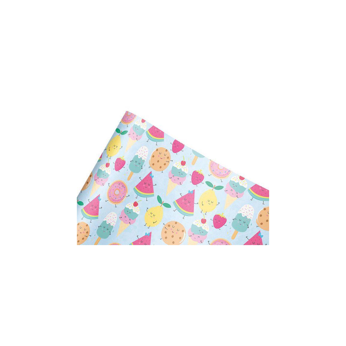Gift wrap 70cmx10m Popsicle