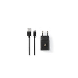Wall charger NEDIS 2.1 A Micro-USB black