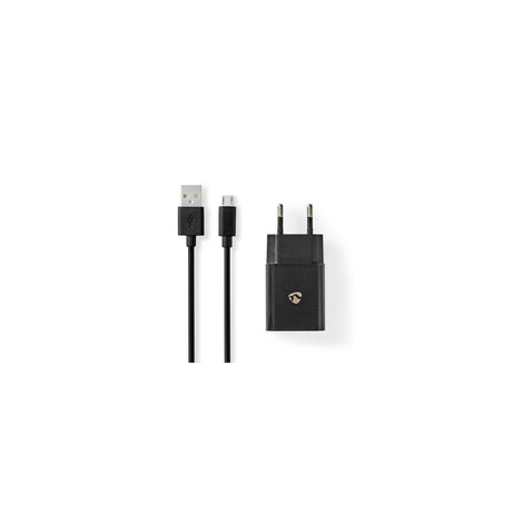 Wall charger NEDIS 2.1 A Micro-USB black