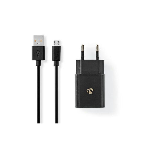 Wall charger NEDIS 2.1 A Micro-USB black