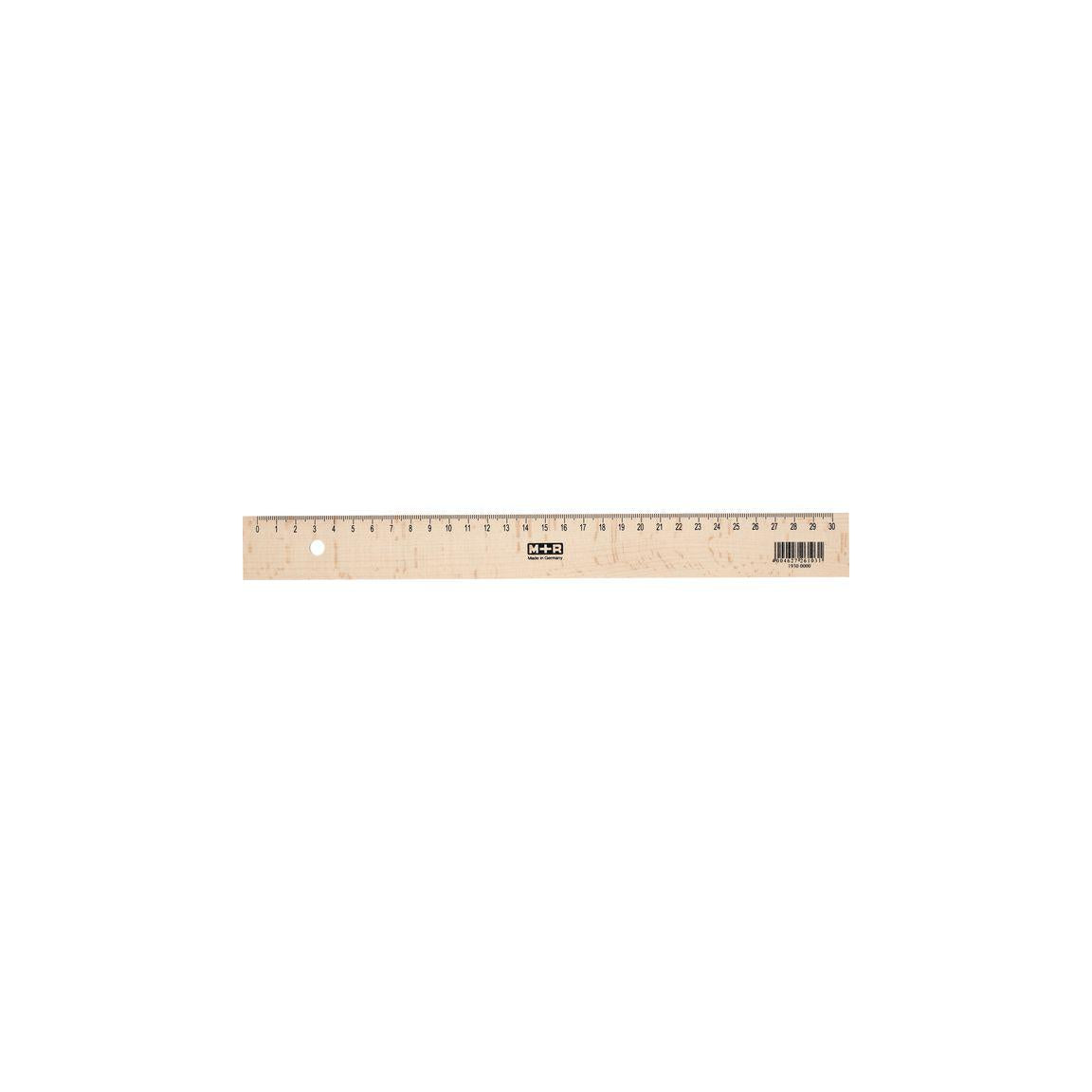 Wooden ruler 30 cm