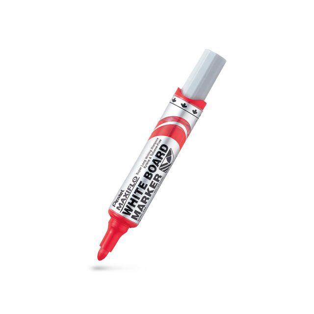 Whiteboard pen PENTEL Maxiflo round red
