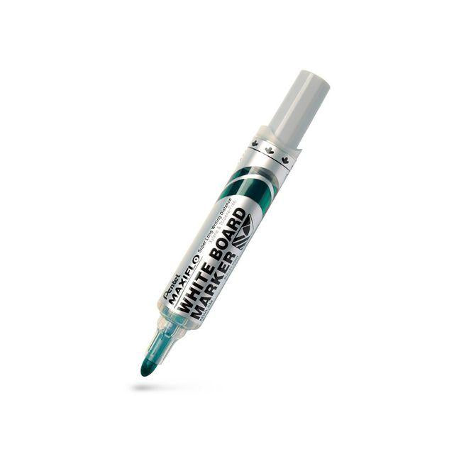 Whiteboard pen PENTEL Maxiflo round green