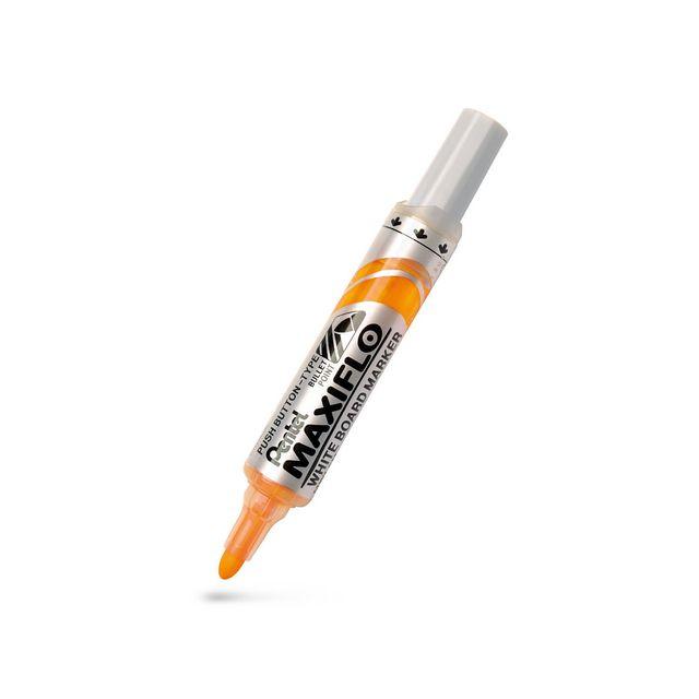 Whiteboard pen PENTEL Maxiflo round yellow