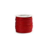 Cotton cord waxed Red