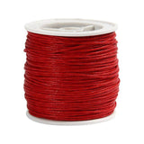 Cotton cord waxed Red
