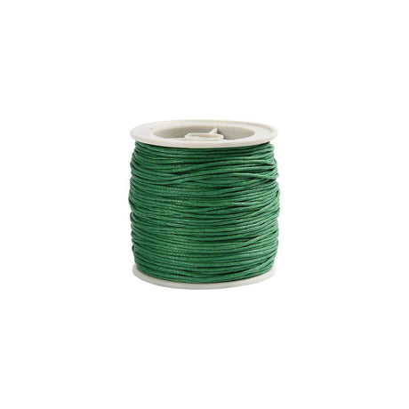 Cotton cord waxed green