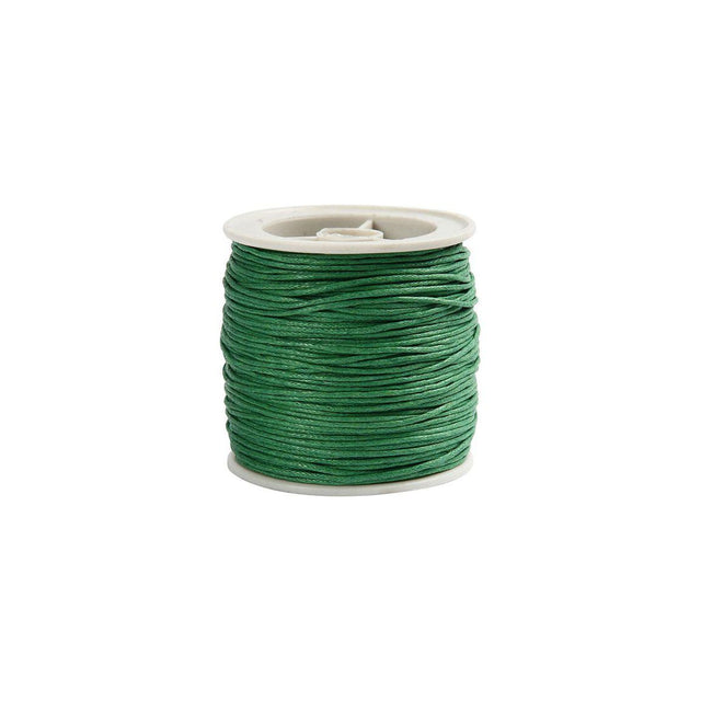 Cotton cord waxed green