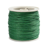 Cotton cord waxed green