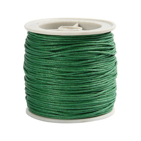 Cotton cord waxed green