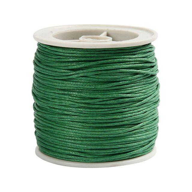 Cotton cord waxed green