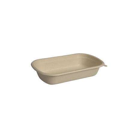 Food box takeaway Bagasse 750ml 1f 125/fp