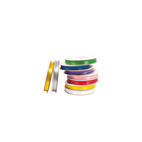 Satin ribbon 10mmx30m 9 colours 9/pack