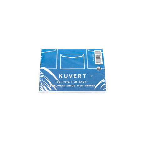 Envelope Consumer C6 80g White Strip 50/pack