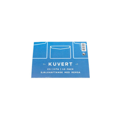 Envelope Consumer C5 80g White Strip 10/pack