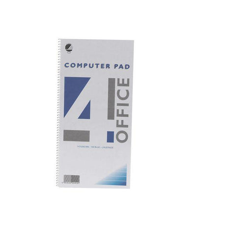 Spiral pad 4-OFF 147x297mm 96 sheets line