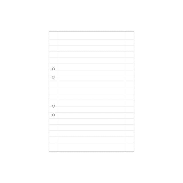 Loose leaf A4 ruled 14,5mm perforated 500/pc