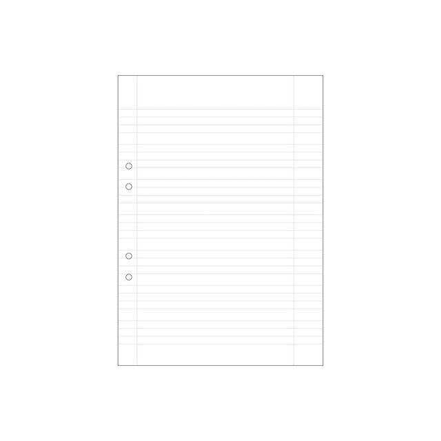 Loose leaf A4 line. 5+5+5+7mm perforated 500/pack