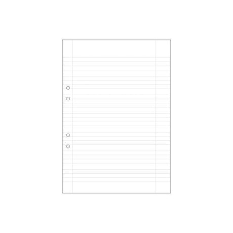 Loose leaf A4 line. 5+5+5+7mm perforated 500/pack