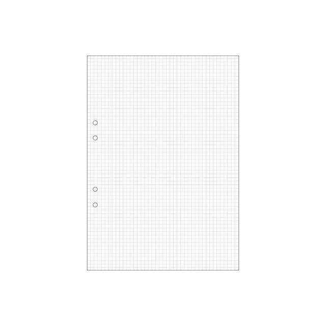 Loose leaf A4 squared 5x5mm perforated 500/pack