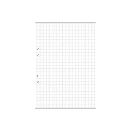 Loose leaf A4 squared 5x5mm perforated 500/pack