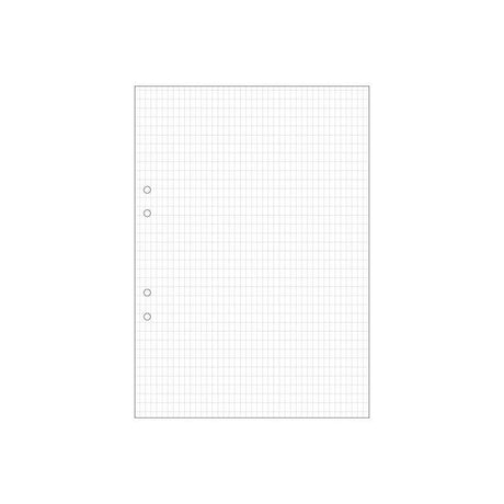 Loose leaf A4 squared 5x8mm perforated 500/pack