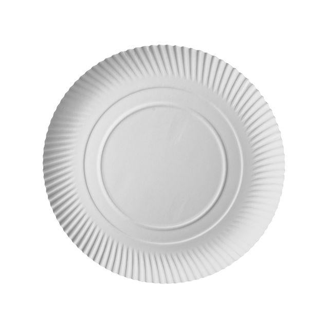 Plate Pure round Ø34cm white 100/pack