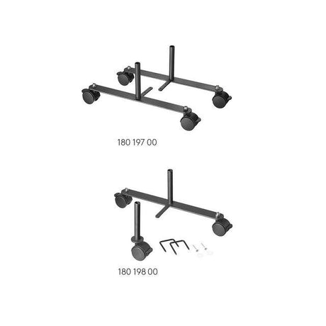 Floor screen add-on kit wheels SOFTLINE