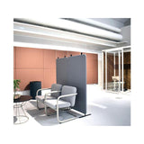 Floor table screen Plexitopp 80x28,5cm