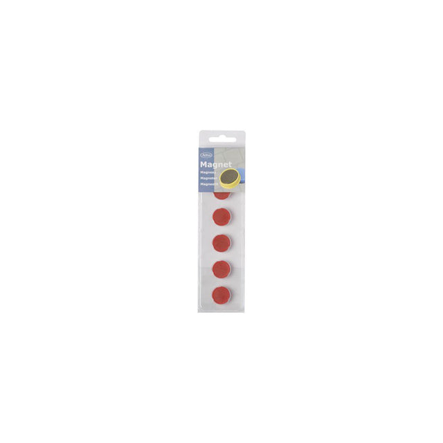 Magnetic buttons ACTUAL 20mm red 6/pc