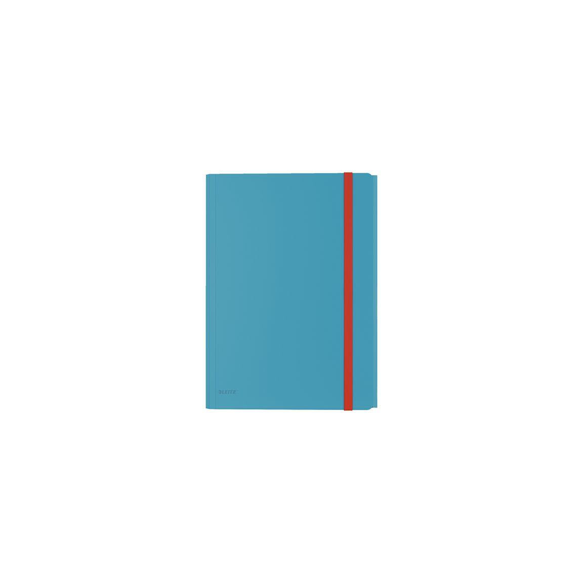 Rubber band folder LEITZ COSY 3-kl A4 PP blue