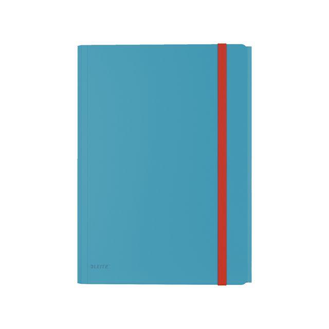Rubber band folder LEITZ COSY 3-kl A4 PP blue