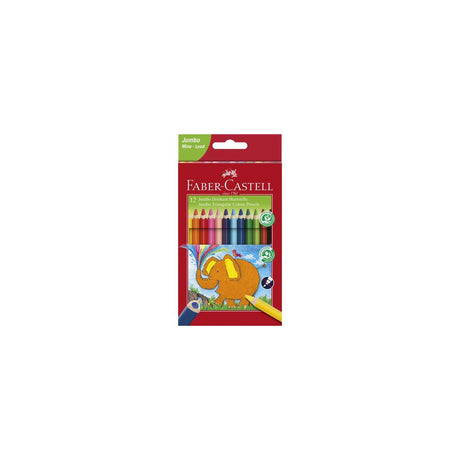 Jumbo triangle coloured pencil 12 colours/pack